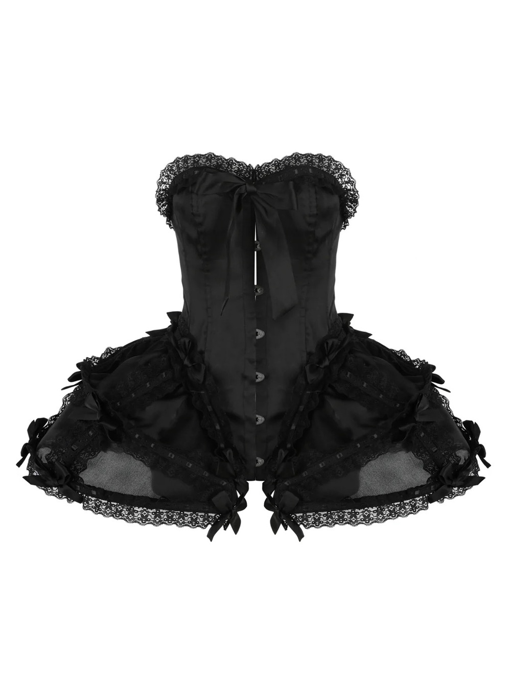 Selkie The Silk Satin Caviar Gossamer Corset size Large